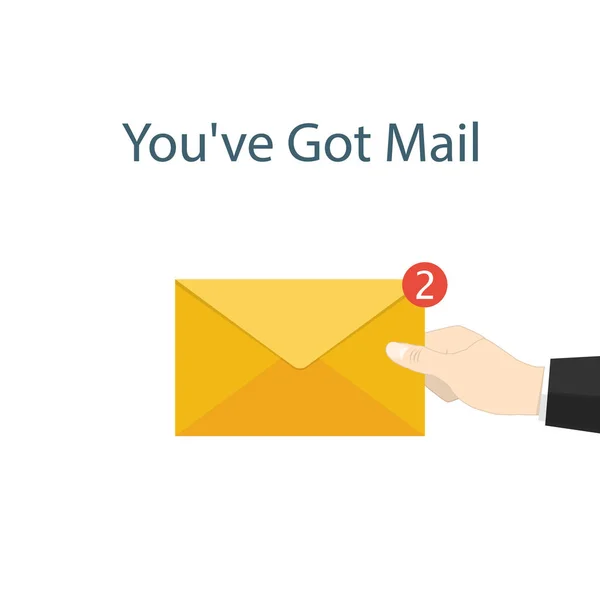 Dostali Jste Poštu Oznámení Předání Pošty — Stockový vektor