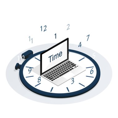 izometrik dolar manyetik gelir konsepti düz vektör