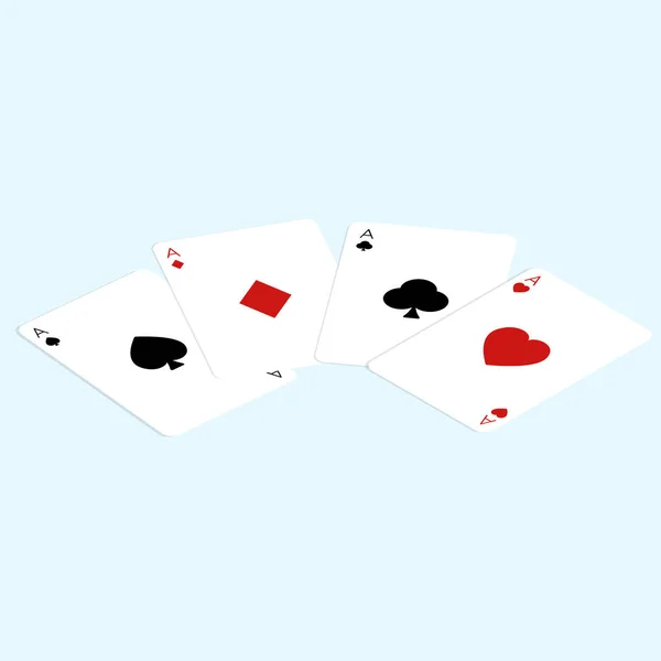 Isometric Card Game Vector — Stock Vector