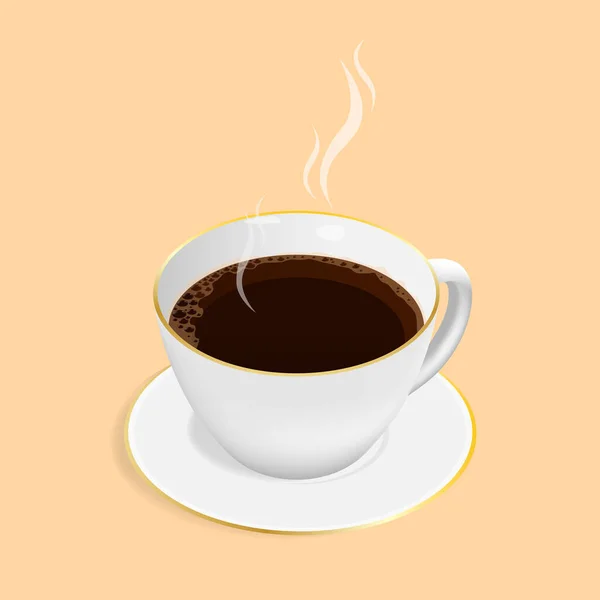 Isometrisk Espresso Kaffekopp Vektor — Stock vektor