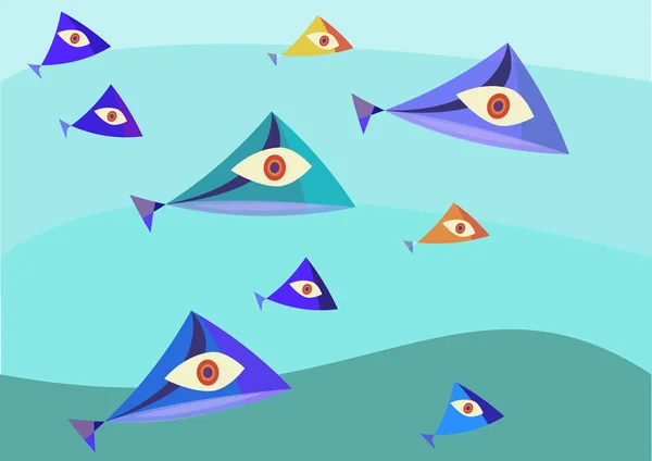 Tringle vektör çizim/süs balıkları