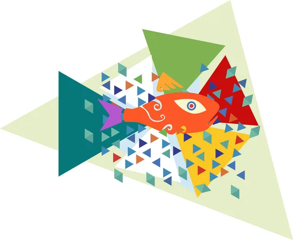  Şirin geometrik balık 