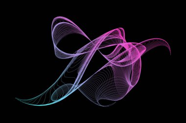 EPS 10 vektörü. Geleceğe ait renkli bir geçmiş. Satır ve dalgalı arkaplan.