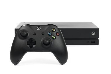 The XBOX One X Made by Microsoft clipart
