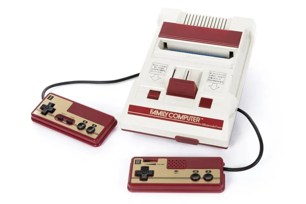 Игровая консоль Nintendo Famicom — стоковое фото