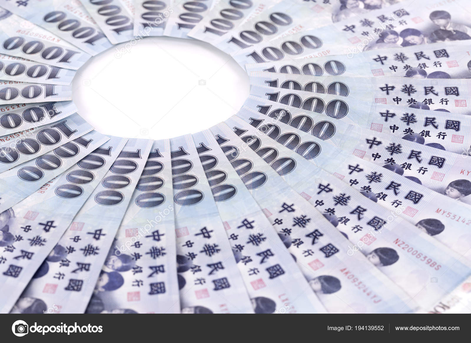 Fan of 1000 NTD Bills — Stock Photo © robtek #194139552