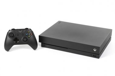 Microsoft's XBOX One X Gaming System clipart