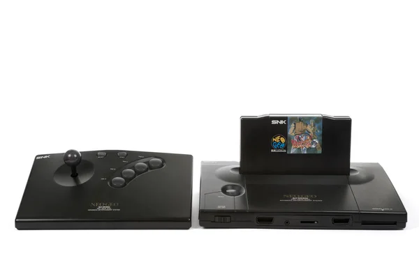 Sistema de jogos Neo Geo feito pela SNK — Fotografia de Stock
