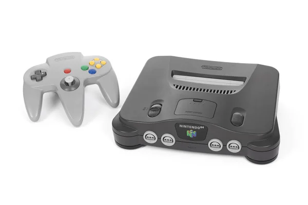 Nintendo 64 spelsystem — Stockfoto