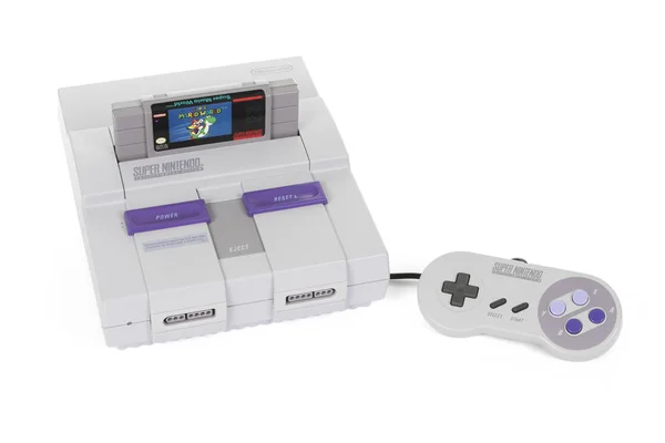 Super Nintendo Made by Nintendo — стоковое фото