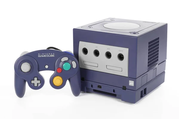 O GameCube Fabricado pela Nintendo — Fotografia de Stock