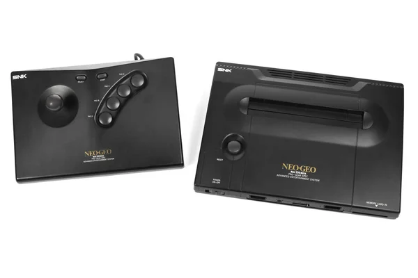 Le système de jeu vidéo Neo Geo par SNK Images De Stock Libres De Droits