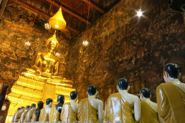 Statue Principale Bouddha Dans Ubosot Hall Ordination Wat Suthat Bangkok — Photo