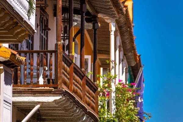 Vista Los Edificios Coloniales Arquitectura Ciudad Vieja Corazón Núcleo Historia —  Fotos de Stock