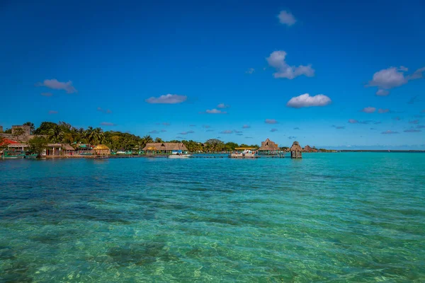 Laguna Bacalar También Conocida Como Laguna Los Siete Colores Bacalar —  Fotos de Stock