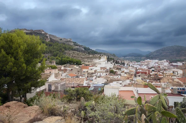 View of the city Sagunto before the rain, Valencia, Spain — Stock Photo, Image