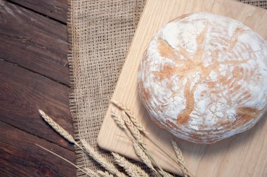 Metin için ücretsiz kopya alanı olan fırınlanmış malların çeşitli masadaki sunumu