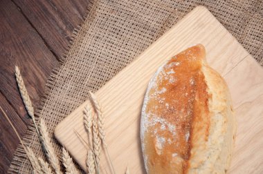 Metin için ücretsiz kopya alanı olan fırınlanmış malların çeşitli masadaki sunumu