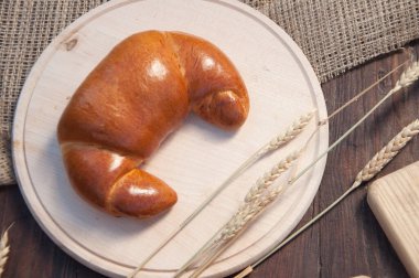 Beyaz un simidi. Yaklaş.