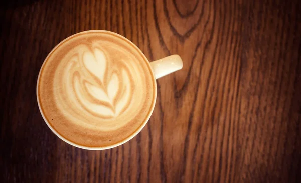Cappuccino csésze tábla — Stock Fotó