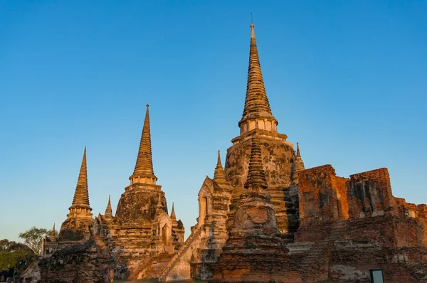 Ősi romok-Wat Phra Si Sanphet templom — Stock Fotó