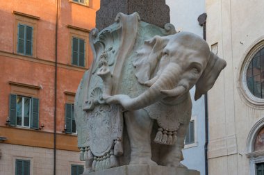 Elephant obelisk, Obellisco della Minerva landmark sculpture in 