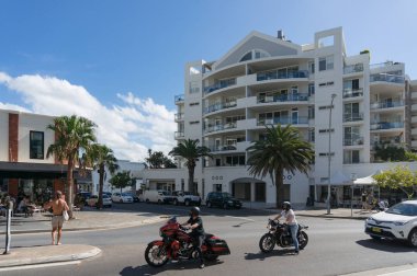 Avustralyalı banliyö yaşam tarzı. Cronulla 'nın sokak fotoğrafı.