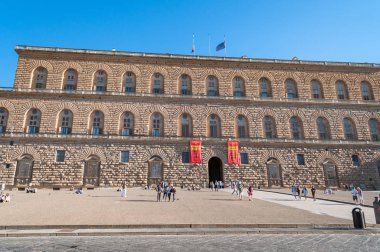 Facade of famous Pitti palace in Florence, Italy