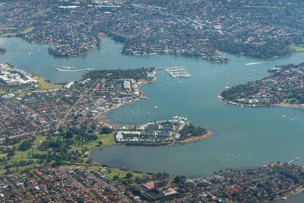 Sydney aerial view with Concord, Cabarita, Galdsville, Tennyson