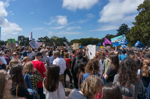 Strajk na rzecz zmian klimatycznych w Sydney — Zdjęcie stockowe