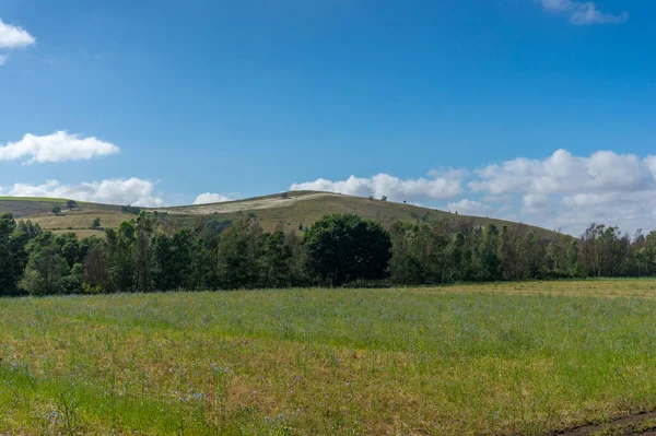 Landschaft Natur Hintergrund mit Feld und Hügeln — Stockfoto