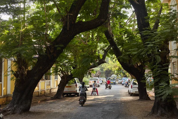 Panaji, Goa, India - December 15, 2019: Streets of the state capital of Goa Panaji. — Stock Photo, Image