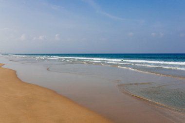 Boş tropik plaj arka planı