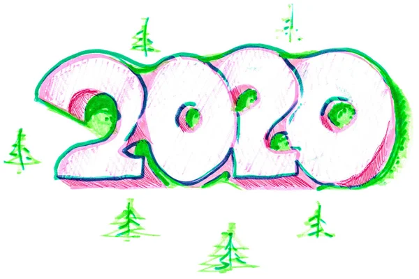 С Новым 2020 годом. — стоковое фото
