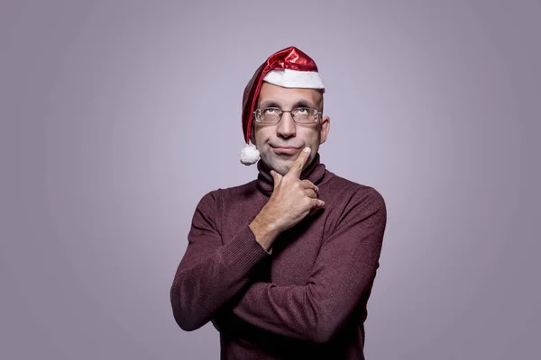 Handsome man dressed as Santa Claus — Stock Photo, Image