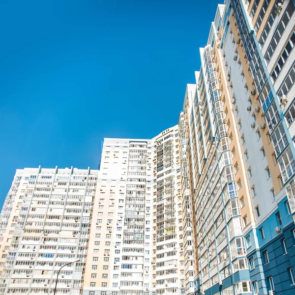 Bonita Vista Panorama Rascacielos Moderno Edificio Alto Edificio Residencial Con — Foto de Stock