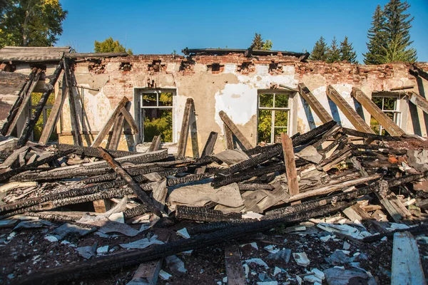 Prachtig Uitzicht Het Oude Bakstenen Huis Retro Vintage Stijl Klaar — Stockfoto