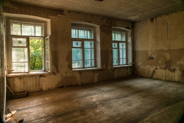 Nice View Ruined Ready Demolition Site Structure Interior House Trash — Stock Photo, Image