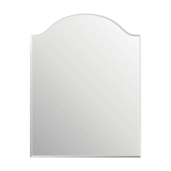 Mooie Reclame Spiegel Voor Een Bad Een Witte Geïsoleerde Achtergrond — Stockfoto