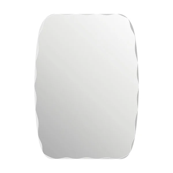 Όμορφη Καθρέφτη Διαφήμιση Για Ένα Μπάνιο Ένα Λευκό Απομονωμένο Φόντο — Φωτογραφία Αρχείου