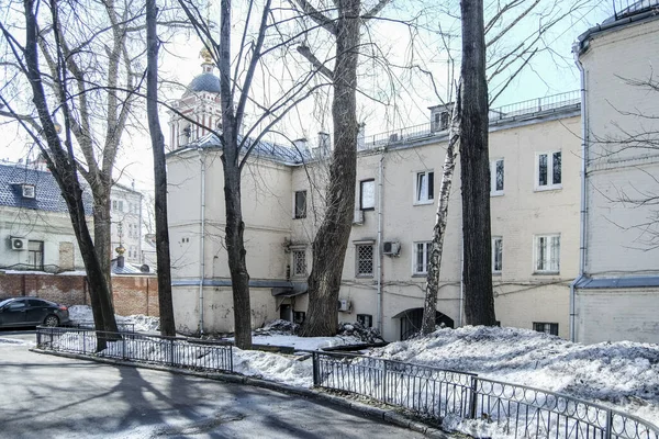 Prachtige Stad Hoofdstad Moskou Uitzicht Stedelijk Landschap Oude Gebouwen Een — Stockfoto