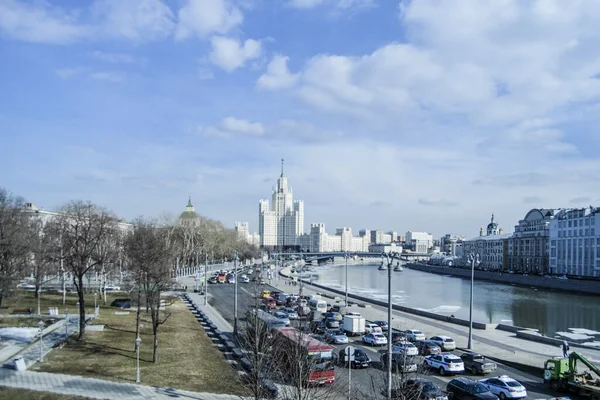 Krásné Panorama Města Hlavního Města Moskvy Výhled Městské Krajiny Centra — Stock fotografie