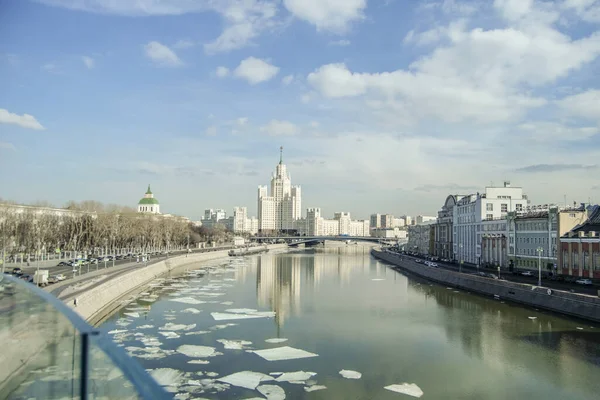 Krásné Panorama Města Hlavního Města Moskvy Výhled Městské Krajiny Centra — Stock fotografie