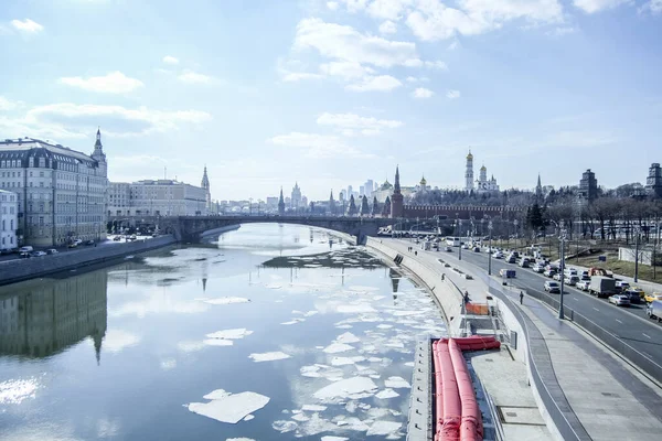 Krásné Panorama Města Hlavního Města Moskvy Výhled Městské Krajiny Centra — Stock fotografie