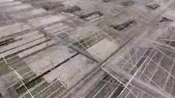 Helder Modern Glazen Kas Warm Huis Voor Sla Hydrocultuur Plantage — Stockvideo
