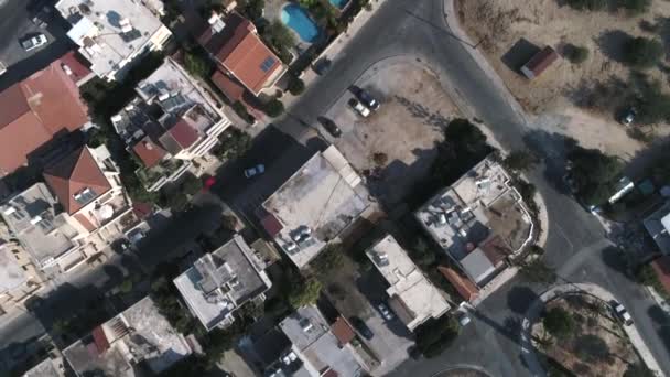 Limassol Stad Cyprus Zomerochtend Luchtfoto Bovenaanzicht — Stockvideo