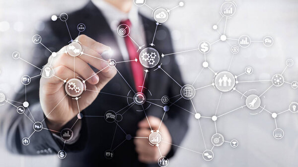 Концепция автоматизации технологических процессов на виртуальных экранах смешанных медиа.