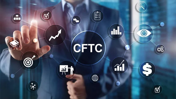 CFTC Estados Unidos Futuros de materias primas Comisión de negociación Concepto de regulación de las finanzas comerciales — Foto de Stock