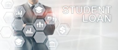 Eğitim maliyetleri kavramı. Finansal öğrenci geçmişi. Iş