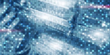 Matris bilgi teknolojisi ve internet konsepti. Dijital duvar kağıdı.